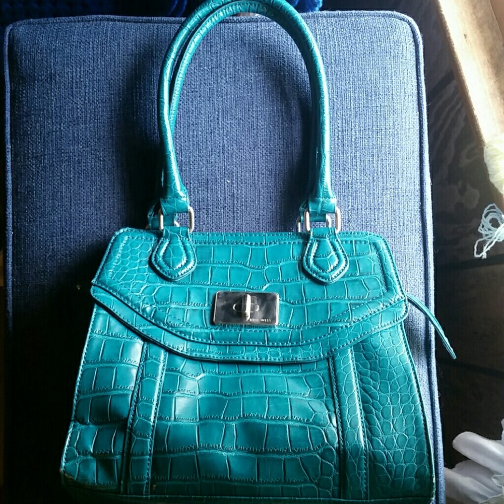 Teal purse